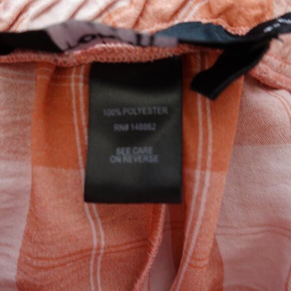 Torrid 1 1X Shorts Plaid Salmon Pink Pockets Pull On Mid Rise - Picture 7 of 7
